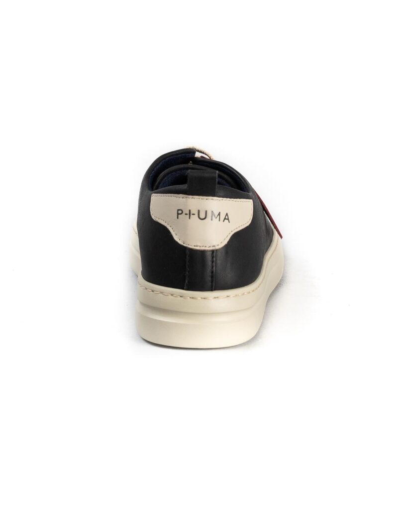 Piuma Uno -sneaker in pelle nero
